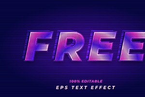 Modern Colorful Free Text Effect