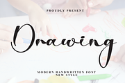 Drawing | Script Font, a Handwritten Font by Scratchones (Thumbnail 1 of 8)