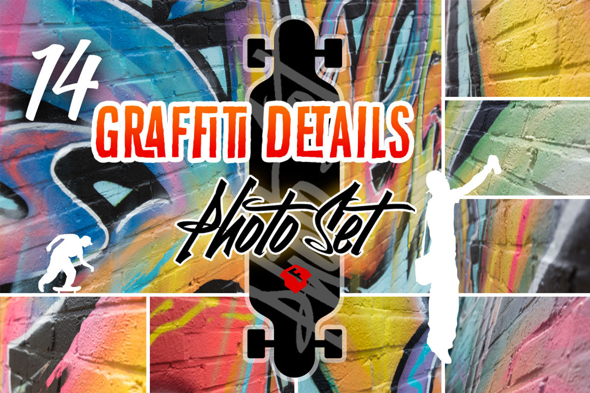 14 HR Graffiti Details - Photo Set, a Texture Graphic by Fresh Design Elements (Photo 1 of 4)