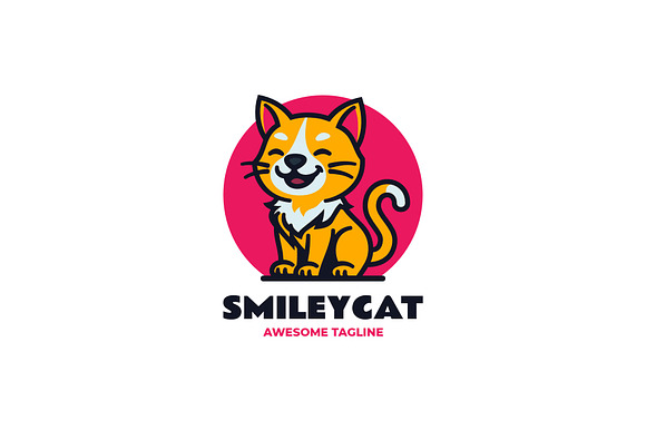 Mascot Modern Cat Logo Design preview 2
