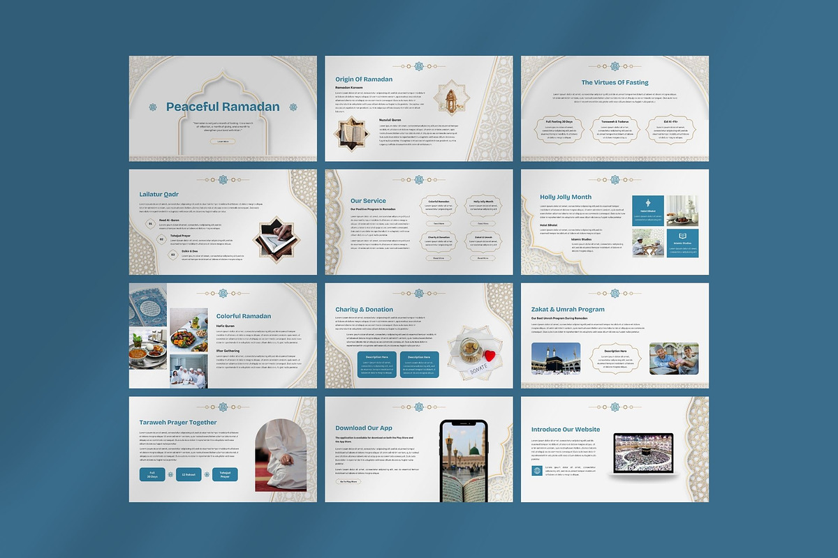 Peaceful Ramadan, a Presentation Template by FIBRINOSÄ (Photo 2 of 2)