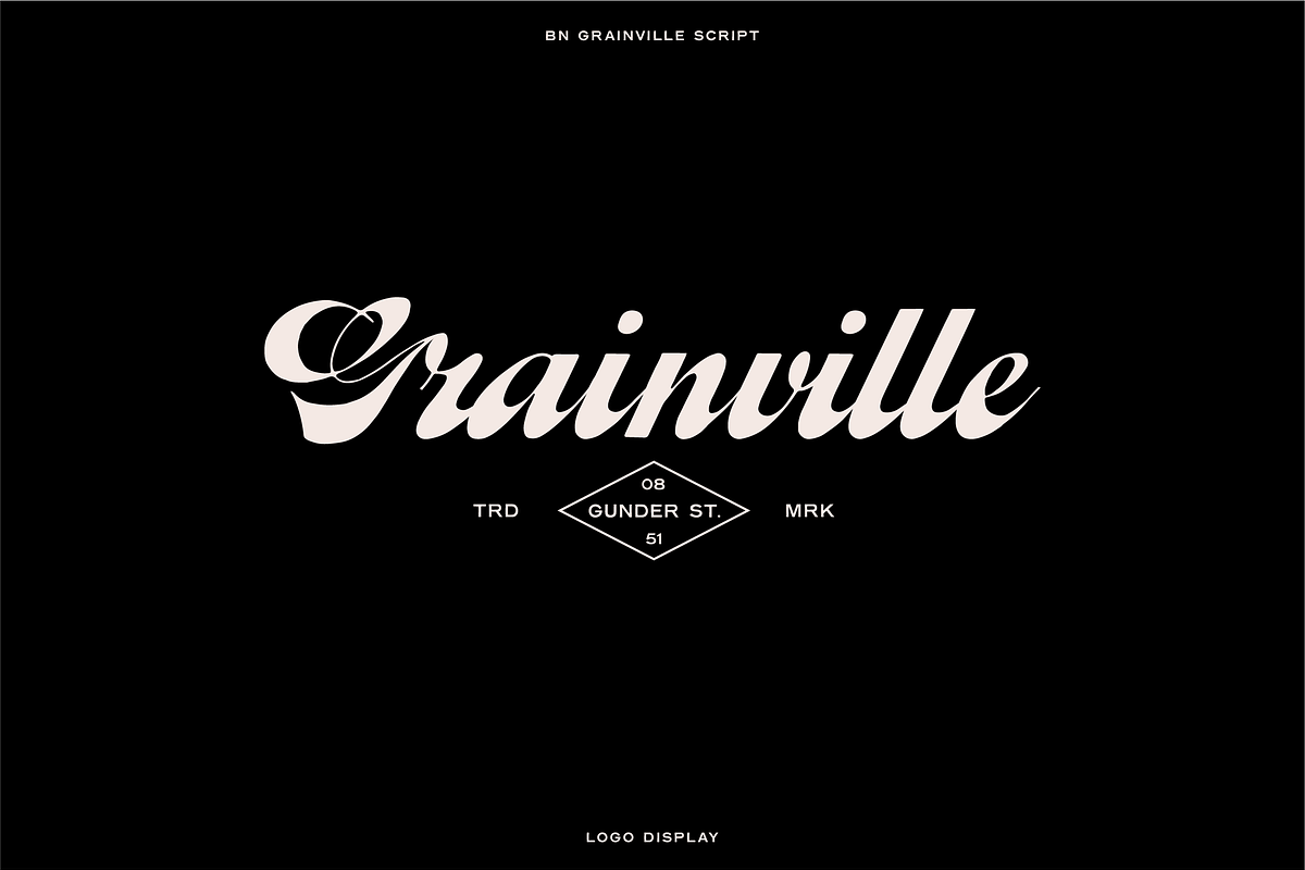 Grainville Script Font preview 8
