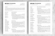Resume/CV - The Bryan, a Resume Template by CreativeLandStudio (Thumbnail 4 of 9)