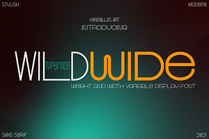 WildWide | Width Variable Typeface