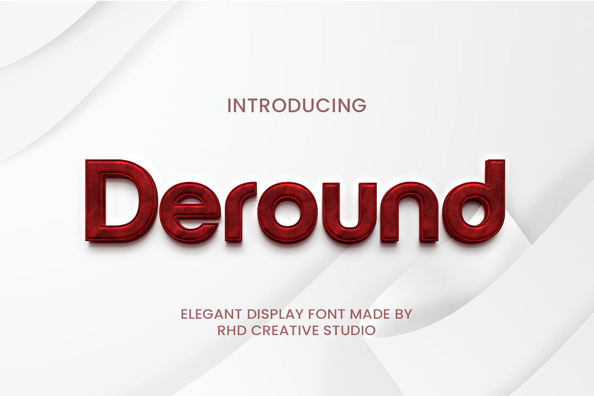 Deround Elegant Display Font, a Font by RHD Creative Studio (Photo 1 of 8)