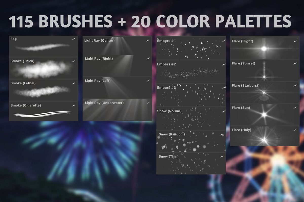 Environment Brushes for Procreate, a Brush Add-On by ArtbyHien (Photo 7 of 8)