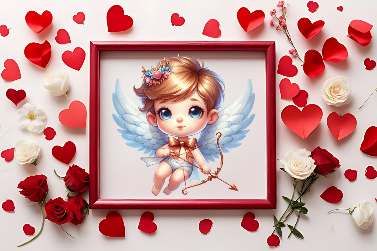 Watercolor Valentine Clipart Set, an Illustration by RobertsArt (Photo 2 of 7)
