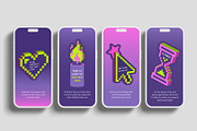 Pixel Christmas Stickers, a Seasonal Illustration by Playground (Thumbnail 2 of 6)