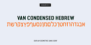 Van Condensed Hebrew, a Sans Serif Font by Vanarchiv (Thumbnail 1 of 7)