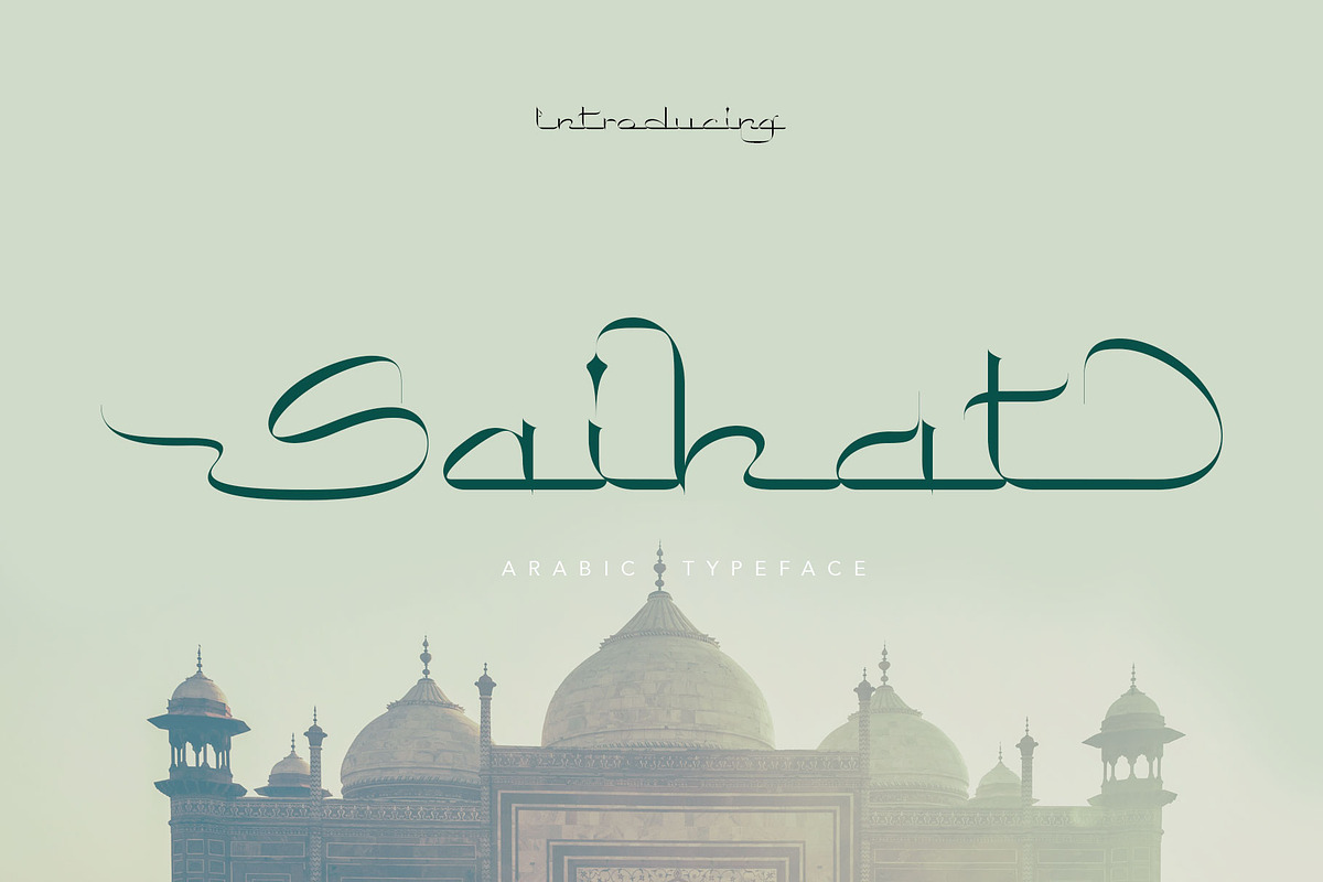 Saihat Arabic Typeface, a Script Font by alit design (Photo 1 of 15)