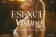 Esence Visting - New Stylish Serif, a Serif Font by Idea Studio (Thumbnail 1 of 20)