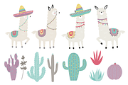 LLamas, an Animal Illustration by Poppymoondesign (Thumbnail 2 of 3)