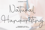 Natural Handwriting, a Handwritten Font by FreshTypeINK (Thumbnail 1 of 7)
