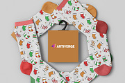 Christmas Socks Icons Pattern Design, a Graphic by Artiverge (Thumbnail 5 of 7)