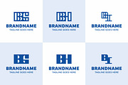 Letters BG BH BI Monogram Logo Set, a Branding & Logo Template by Pray Art Design Studio (Thumbnail 1 of 2)