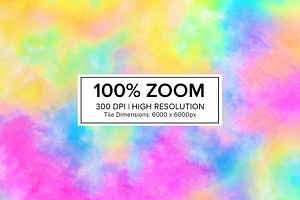 Rainbow Tie Dye Seamless Pattern