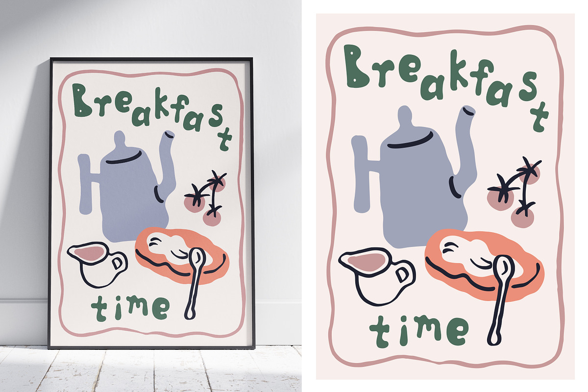Dolce vita breakfast, doodle cards, a Food Illustration by Good Studio (Photo 3 of 5)