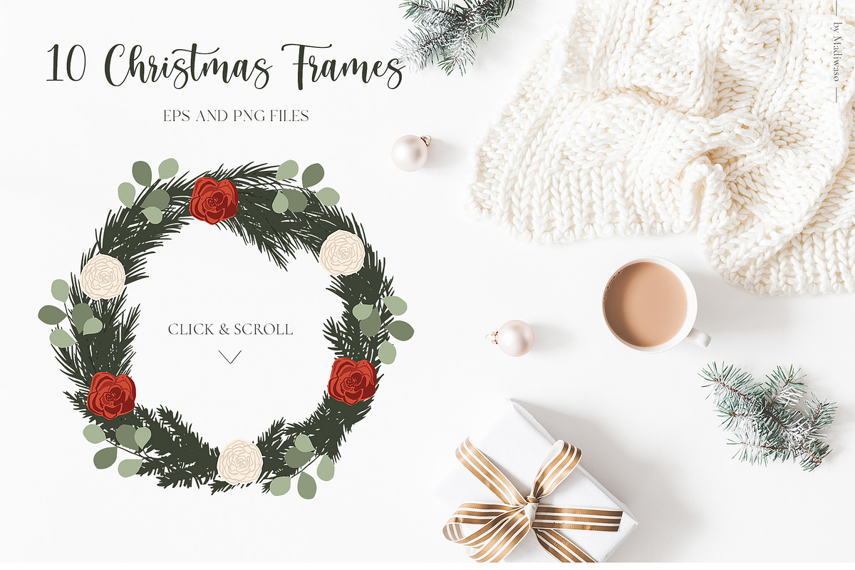 Christmas Mood - winter holiday set, a Seasonal Illustration by Madiwaso (Photo 5 of 12)