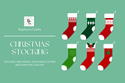 Christmas Stocking, a Decorative Illustration by Raafeya's Crafts (Thumbnail 1 of 3)