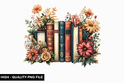 Watercolor Floral Book Clipart, an Illustration by crative8112 (Thumbnail 6 of 9)