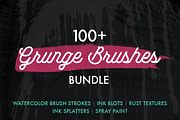 100+ Grunge Photoshop Brushes Bundle, a Brush Add-On by jeffportaro (Thumbnail 1 of 7)