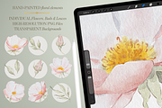 Château Rose Watercolor Patterns, a Pattern Graphic by Deveze Art & Co (Thumbnail 5 of 10)