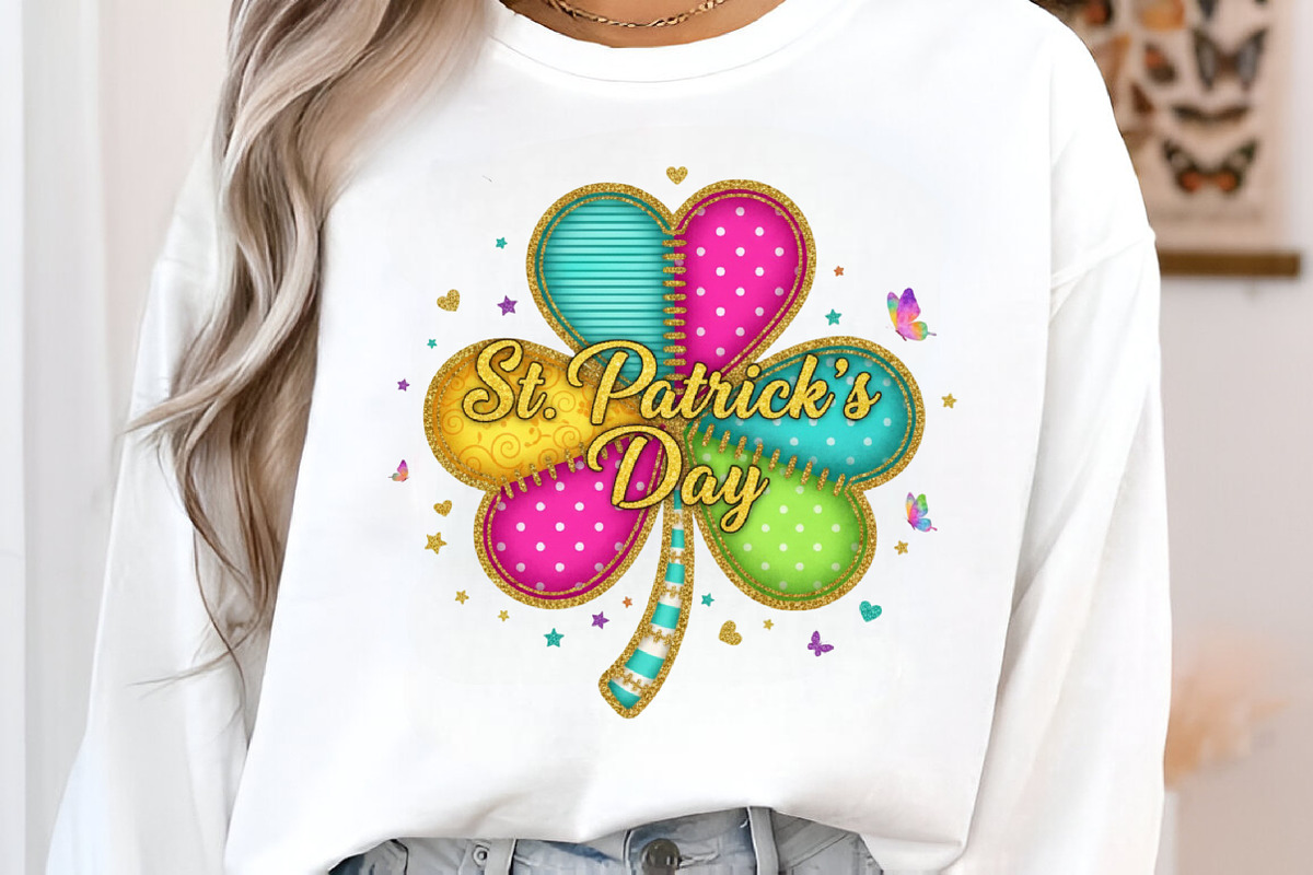 Patchwork St Patrick’s Day Shamrock, an Illustration by designcity5 (Photo 2 of 9)