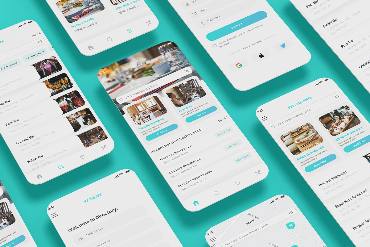 Restaurant, Bar & Coffee Shop App, an App Template by nagaredesignstudio (Photo 1 of 2)