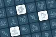 Airport Icon Art Set, an Outline Icon by Prosymbols (Thumbnail 5 of 7)