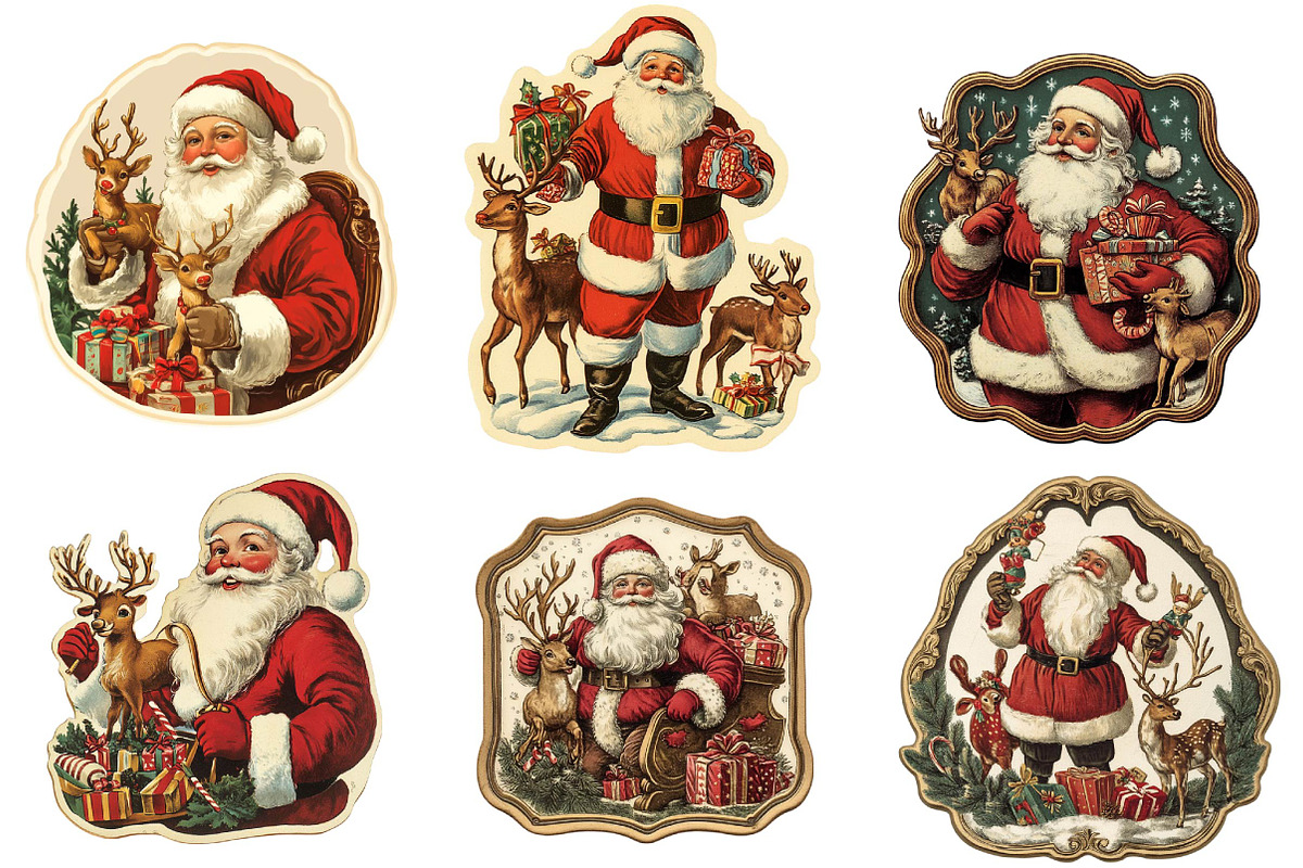 Christmas Santa Potion Label Clipart, an Illustration by CreationArt (Photo 2 of 5)