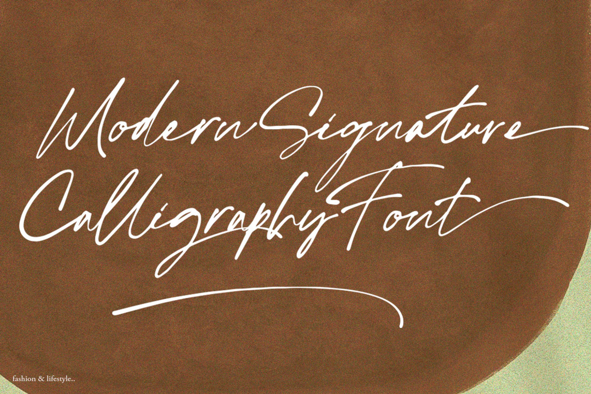 Scoottburg - Modern Calligraphy, a Script Font by Anxiety Studio (Photo 2 of 17)
