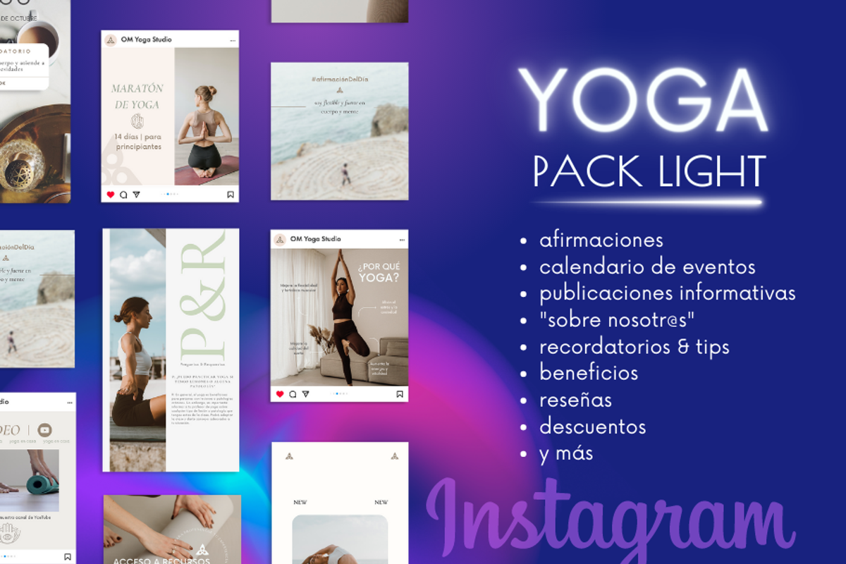 YOGA templates Canva for Instagram