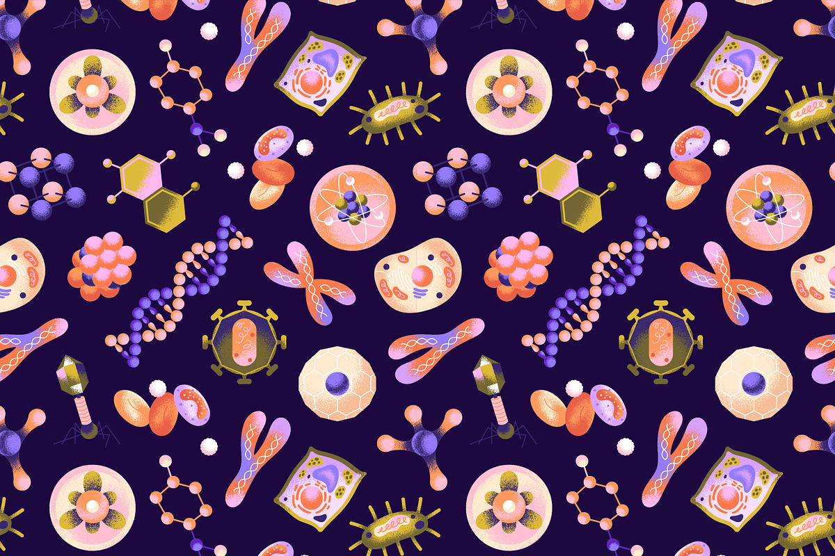 Scientific elements icons set, a Healthcare Illustration by PaperTrident (Photo 4 of 4)
