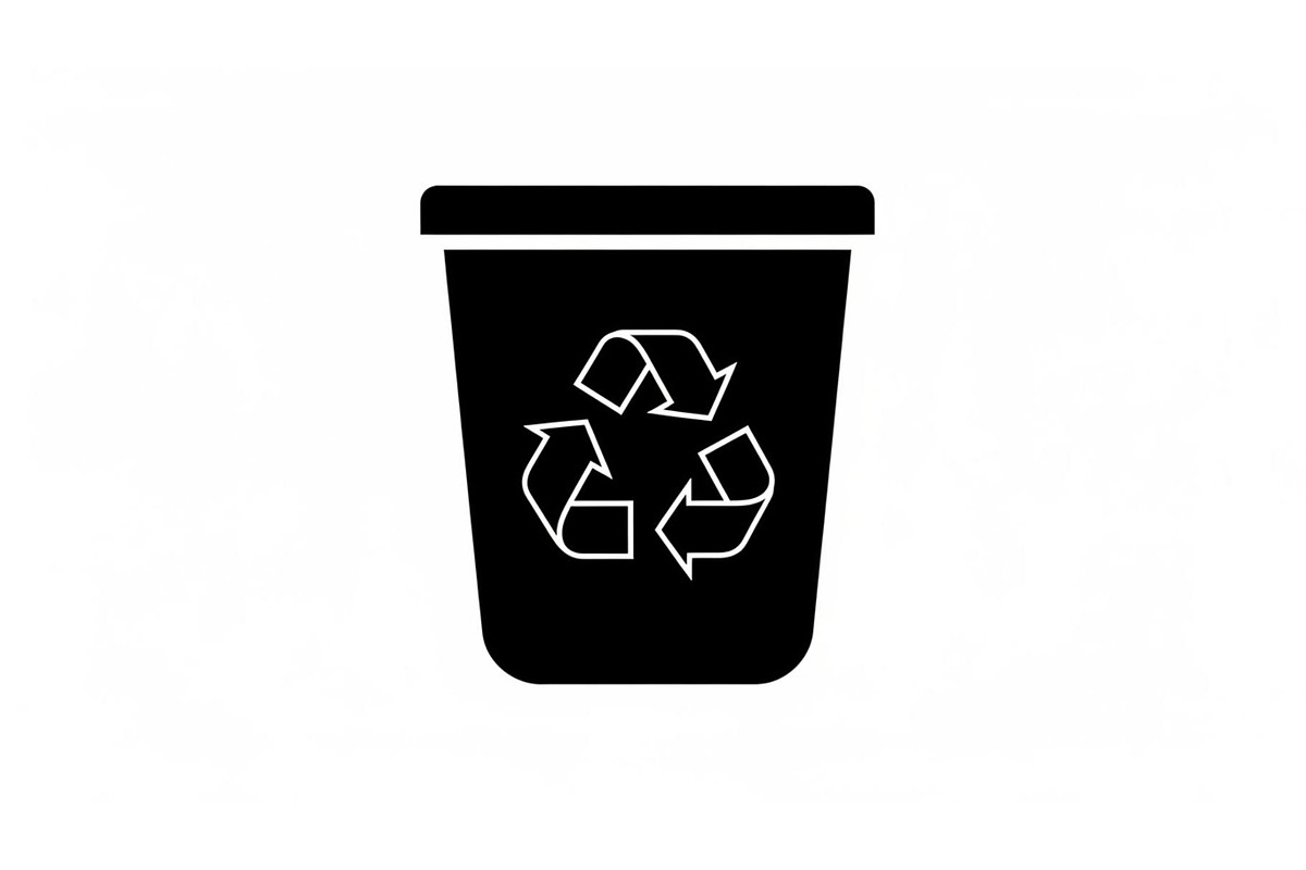 Recycling Bin Minimal Silhouette, a Graphic by Designer_Momina (Photo 10 of 14)
