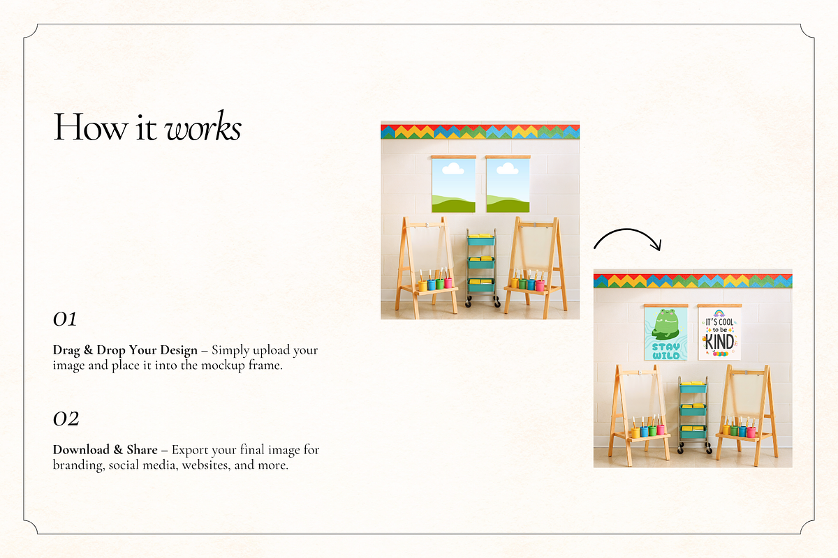 25 Classroom Poster Canva Mockups, an Advertising Mockup by Matisse Studio (Photo 6 of 7)