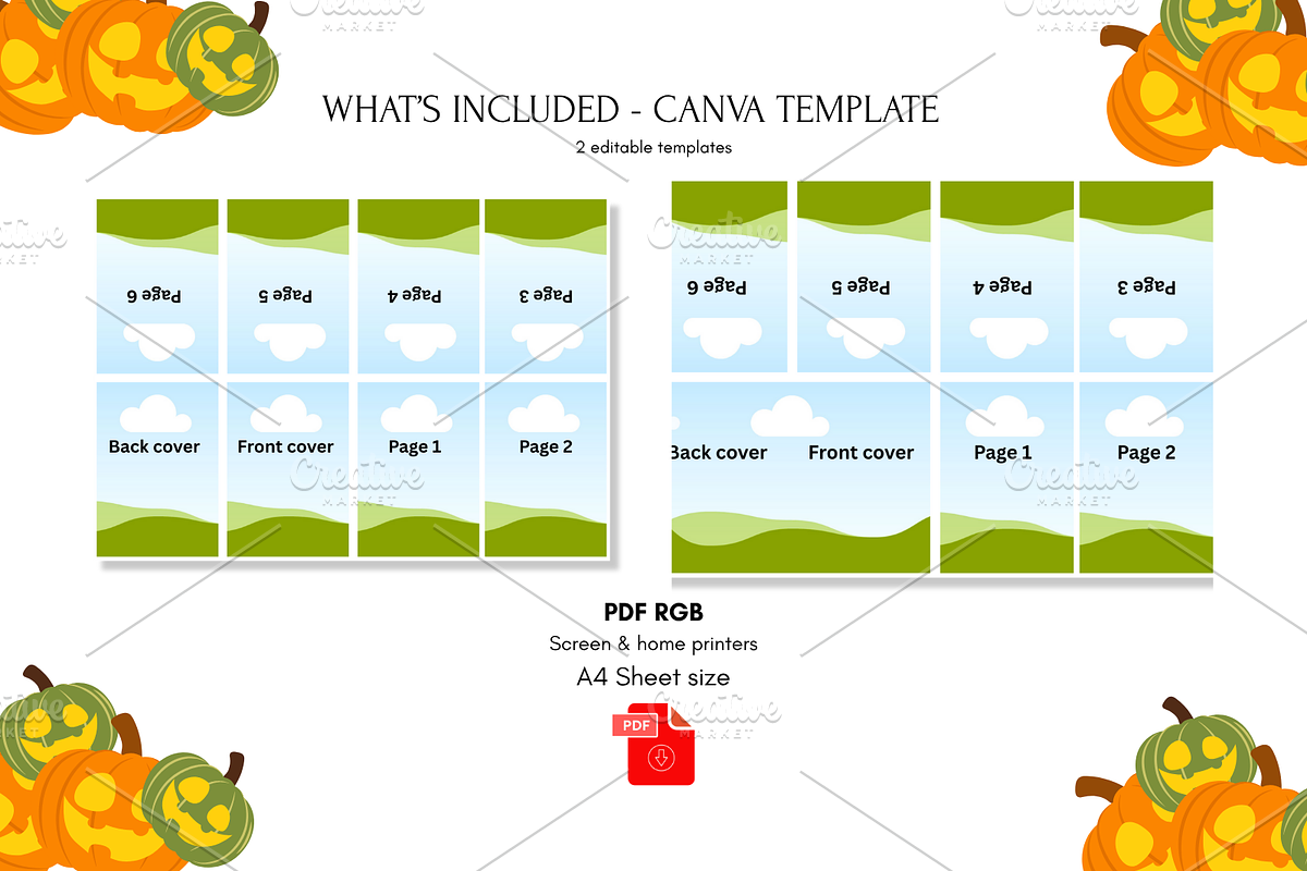 Mini Coloring Book Canva Template preview 3