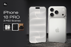 iPhone 18 Pro Mockup Bundle