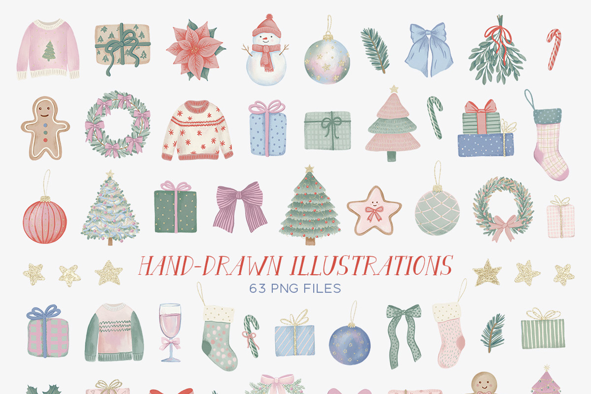 Christmas time illustrations frames, an Object Graphic by alenaganzhela (Photo 7 of 11)