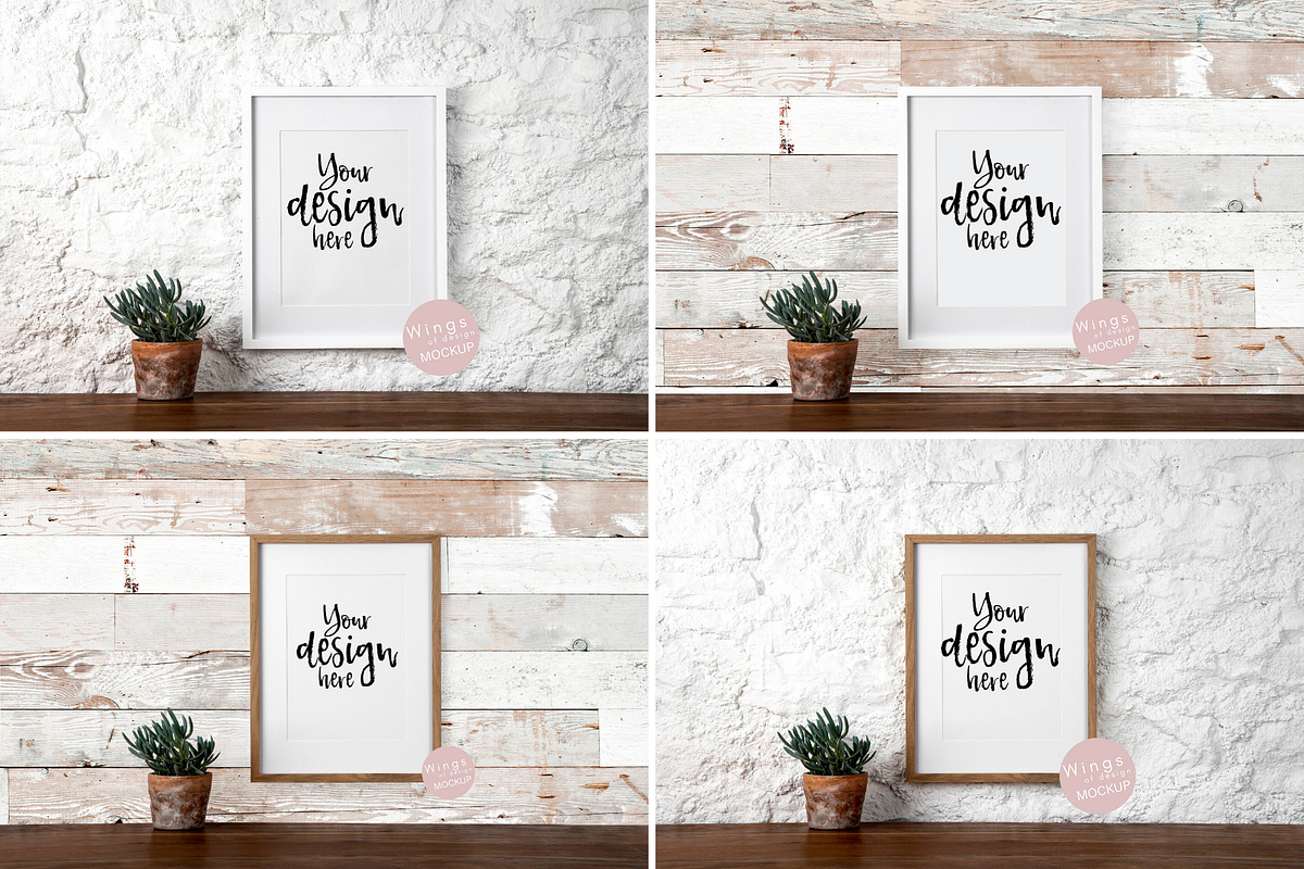 Rustic Picture Frame Mockup Bundle, a Product Mockup by wings of design (Photo 9 of 9)