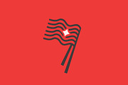 Noodle Ramen Flag creative logo, a Branding & Logo Template by Vinsvectory (Thumbnail 3 of 3)