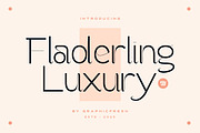 Fladerling - The Elegant Logo Font, a Sans Serif Font by Graphicfresh (Thumbnail 1 of 10)