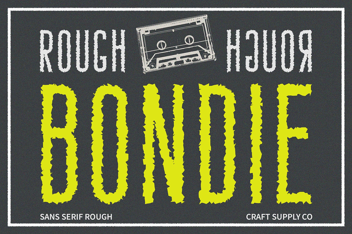 Bondie Rough, a Sans Serif Font by Craft Supply Co. (Photo 1 of 8)