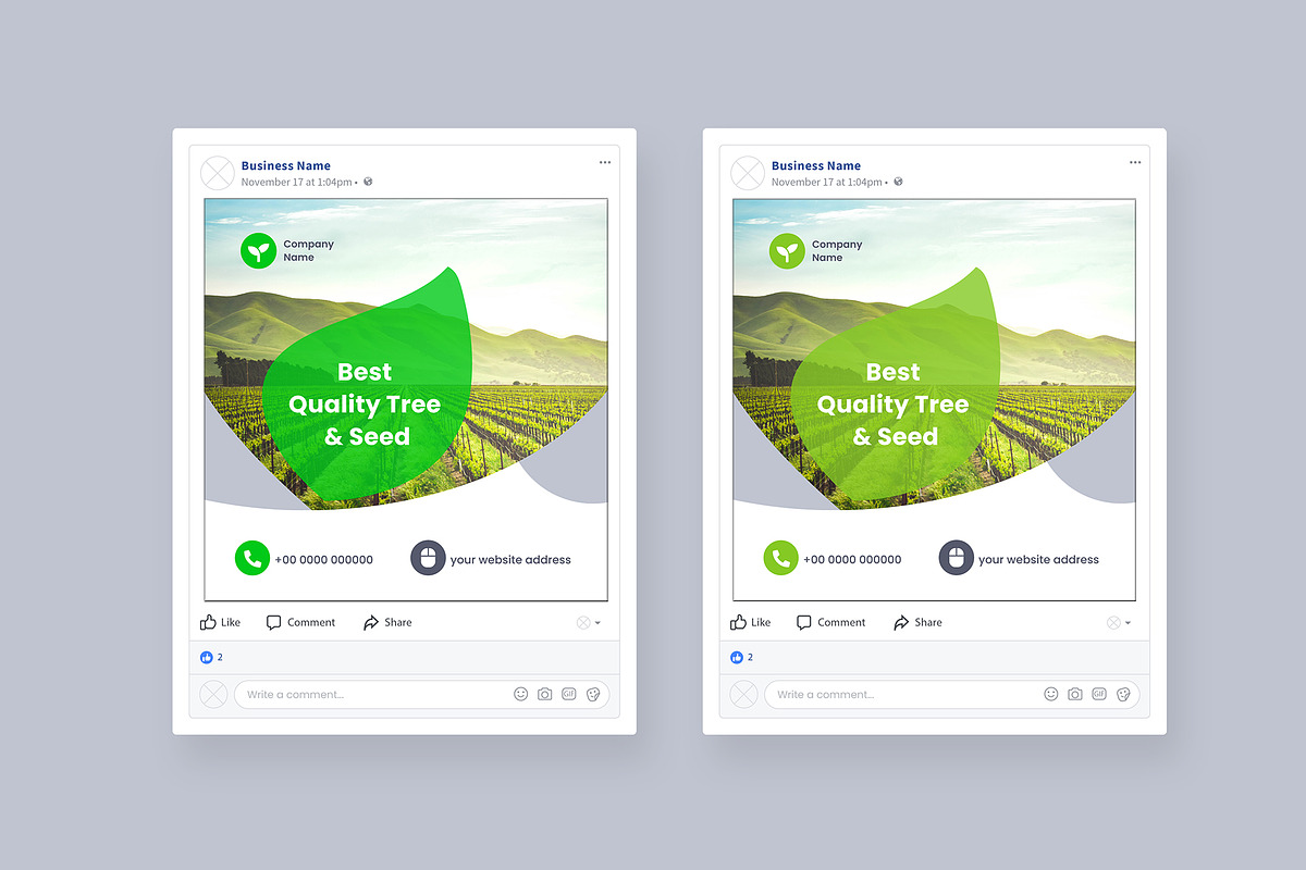 Agriculture Firm Social Media Post, a Social Media Template by mijli (Photo 3 of 6)