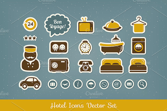 Hotel Icons Set