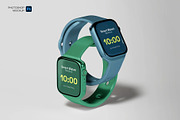 Smart Watch Mockup, a Wearable Device Mockup by Hubzway (Thumbnail 2 of 4)
