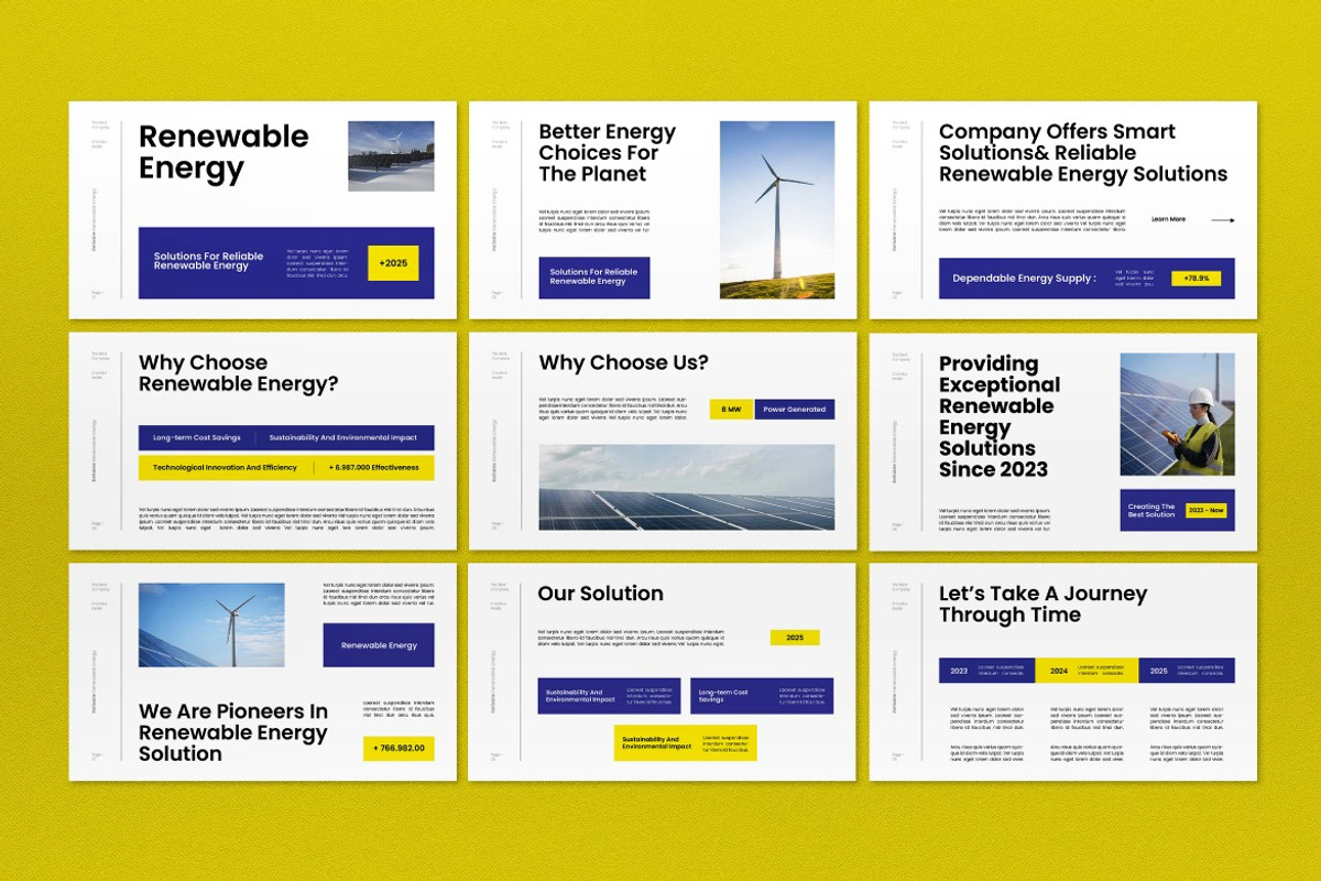 White Renewable Energy Google Slide, a Presentation Template by graphicook (Photo 2 of 4)