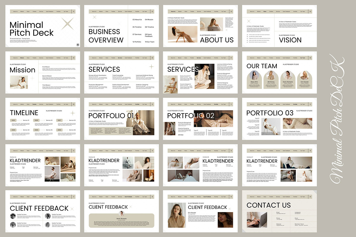 Minimal Pitch Deck Presentation preview 3