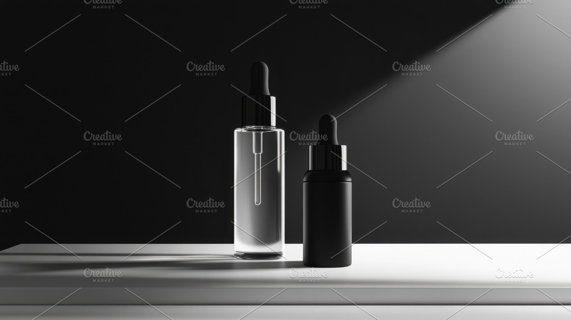 Elegant dropper bottles on display, a Photo by Beautiful things