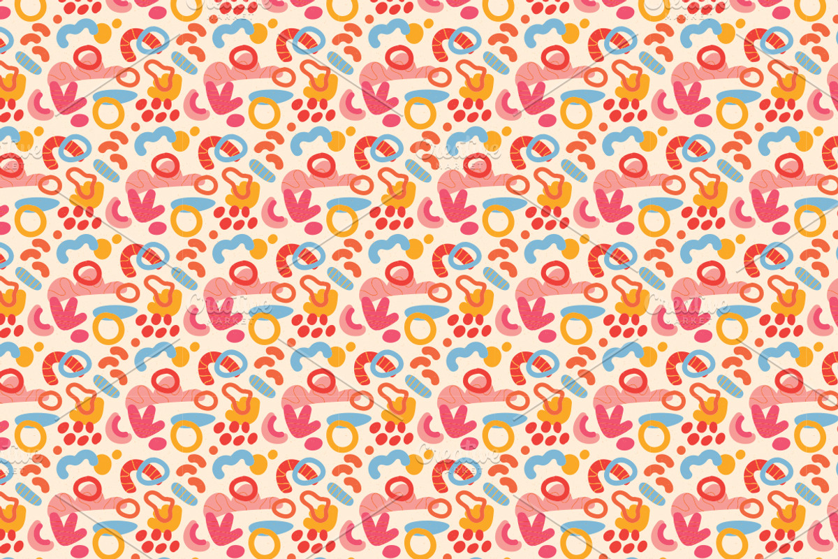 Flat Hand Drawn Cut Out Pattern, a Pattern Graphic by MISS CHATZ (Photo 3 of 3)