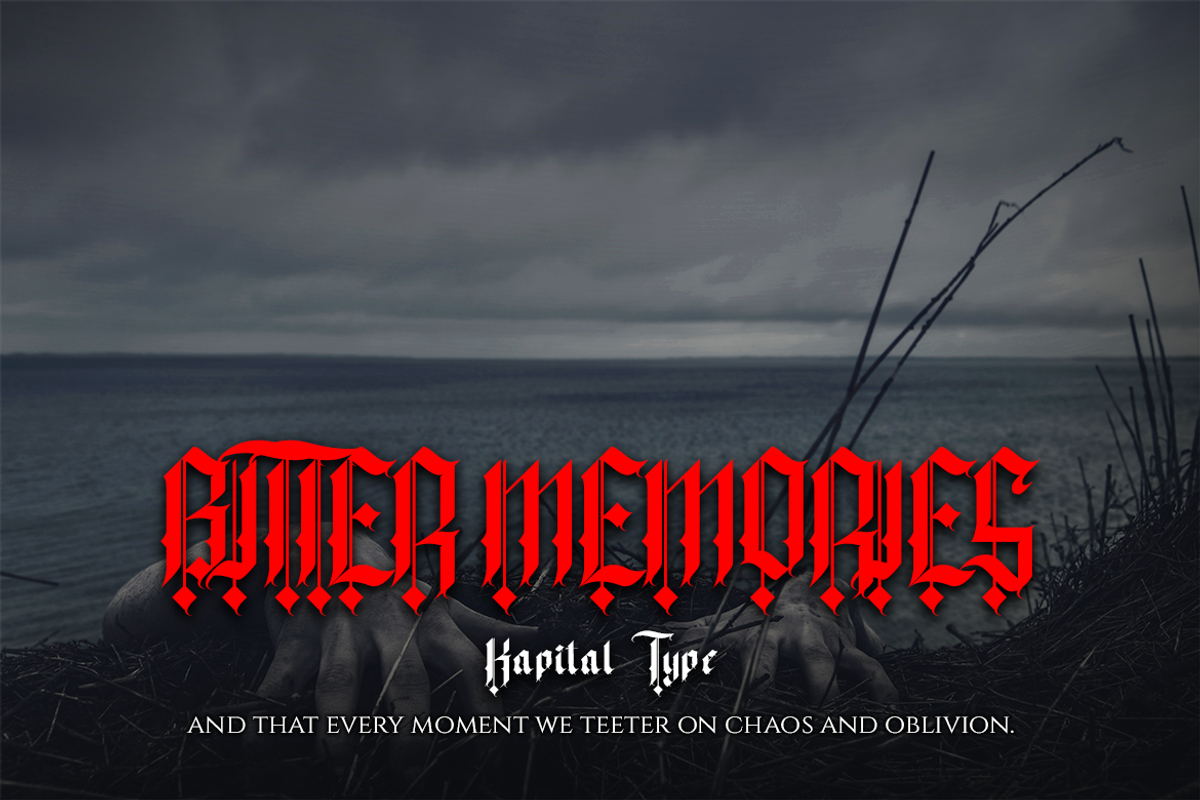 Xavierious Letter - Vintage Blacklet, a Blackletter Font by Meizzaluna Design (Photo 9 of 10)